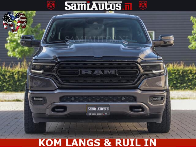 Dodge RAM PICKUP LIMITED NIGHT 5.7 V8 402PK | HUD | 4PL WHEELS | LUCHTVERING |OPEN UILAAT KLEP | BOM VOL | GRANITE CRYSTAL | DC | CREW CAB | DUBBELE CABINE | 5 PERSOONS GRIJSKENTEKEN | EERSTE EIGENAAR | TOP STAAT 44000 KM |