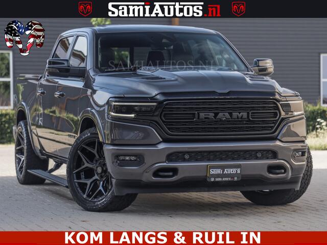 Dodge RAM PICKUP LIMITED NIGHT 5.7 V8 402PK | HUD | 4PL WHEELS | LUCHTVERING |OPEN UILAAT KLEP | BOM VOL | GRANITE CRYSTAL | DC | CREW CAB | DUBBELE CABINE | 5 PERSOONS GRIJSKENTEKEN | EERSTE EIGENAAR | TOP STAAT 44000 KM |
