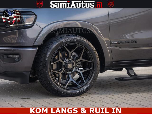 Dodge RAM PICKUP LIMITED NIGHT 5.7 V8 402PK | HUD | 4PL WHEELS | LUCHTVERING |OPEN UILAAT KLEP | BOM VOL | GRANITE CRYSTAL | DC | CREW CAB | DUBBELE CABINE | 5 PERSOONS GRIJSKENTEKEN | EERSTE EIGENAAR | TOP STAAT 44000 KM |