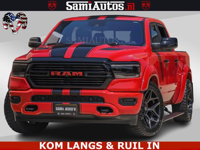 Dodge RAM PICKUP GT TRX PACK | 5.7 V8 HEMI | FLAME RED | HULK PACK | LUCHTVERING | MEGA DIK | DC | DUBBLE CABINE | 5 PERSOONS | CREW CAB | GRIJS KENTEKEN | TRAIN HORN | EERSTE EIGENAAR | ORIGINEEL NEDERLANDSE AUTO | WIDE BODY | De specialist in Amerikaanse pick-ups in Ned