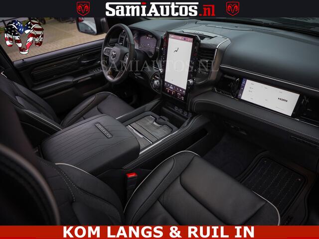 Dodge RAM PICKUP Limited Night High Output 540HP 706Nm | Massage + Full Option | De Meest Luxe en Volle Pick-Up in zijn Klasse | Comfortabele Dubbele Cabine met Royale 5 Zitplaatsen | BPM vrij | Nu Leverbaar uit Voorraad | Voorraad Nr 2300 - 7689 | De specialist in Amerik