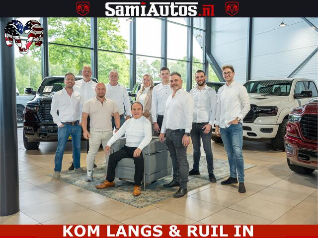 Dodge RAM PICKUP Limited Night High Output 540HP 706Nm | Massage + Full Option | De Meest Luxe en Volle Pick-Up in zijn Klasse | Comfortabele Dubbele Cabine met Royale 5 Zitplaatsen | BPM vrij | Nu Leverbaar uit Voorraad | Voorraad Nr 2300 - 7689 | De specialist in Amerik