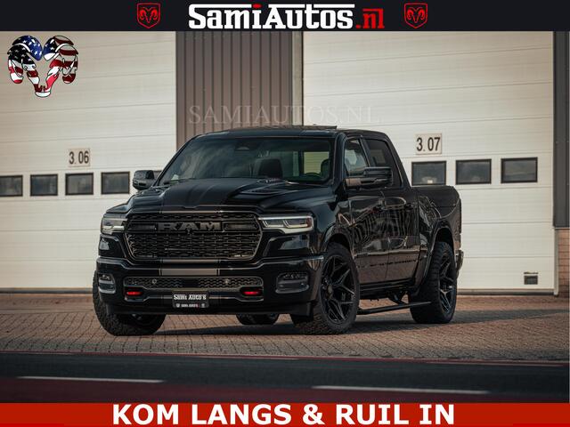 Dodge RAM PICKUP Limited H.O 540PK 706Nm | Massage + Full Option | De Meest Luxe en Volle Pick-Up in zijn Klasse | Comfortabele Dubbele Cabine met Royale 5 Zitplaatsen | BPM vrij | Nu Leverbaar uit Voorraad | Voorraad Nr 2326 - 5169 | De specialist in Amerikaanse pick-ups