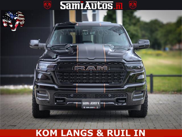 Dodge RAM PICKUP LIMITED SPORT H.O 540HP 706Nm | Massage + Full Option | De Meest Luxe en Volle Pick-Up in zijn Klasse | Comfortabele Dubbele Cabine met Royale 5 Zitplaatsen | BPM vrij | Nu Leverbaar uit Voorraad | Voorraad Nr 2355 - 5149 | De specialist in Amerikaanse pi