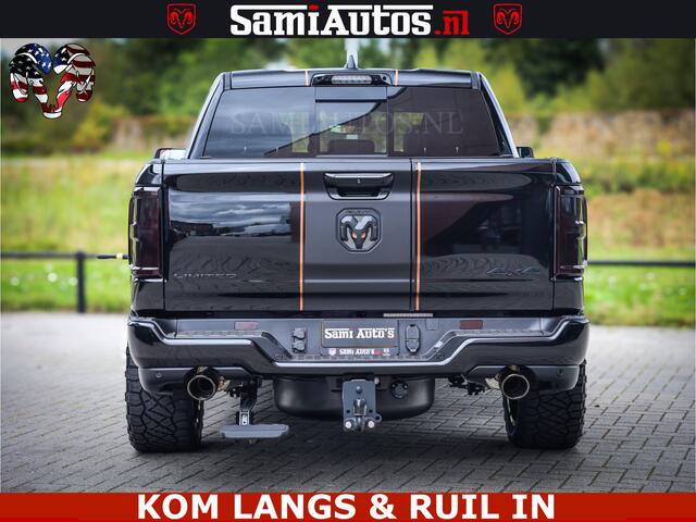 Dodge RAM PICKUP LIMITED SPORT H.O 540HP 706Nm | Massage + Full Option | De Meest Luxe en Volle Pick-Up in zijn Klasse | Comfortabele Dubbele Cabine met Royale 5 Zitplaatsen | BPM vrij | Nu Leverbaar uit Voorraad | Voorraad Nr 2355 - 5149 | De specialist in Amerikaanse pi