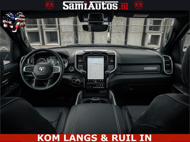 Dodge RAM PICKUP SPORT | 5.7 V8 4x4 HEMI | PANORAMA DAK | GROOTSCHERM 12 INCH | LPG | Patriot Blue CREW CAB | DUBBELE CABINE | 5 PERSOONS | DC | VOORRAAD NR 2555 - 3325 | De specialist in Amerikaanse pick-ups in Nederland en Europa.