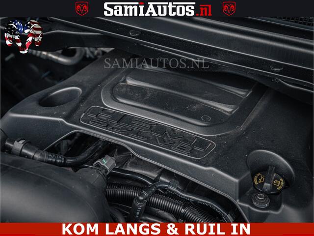 Dodge RAM PICKUP SPORT | 5.7 V8 4x4 HEMI | PANORAMA DAK | GROOTSCHERM 12 INCH | LPG | Patriot Blue CREW CAB | DUBBELE CABINE | 5 PERSOONS | DC | VOORRAAD NR 2555 - 3325 | De specialist in Amerikaanse pick-ups in Nederland en Europa.