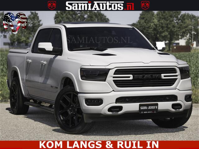Dodge RAM PICKUP SPORT V8 5.7 402PK | Krachtige Hemi | Panorama Dak | 12' Scherm Comfortabele Dubbele Cabine met Royale 5 Zitplaatsen | NIEUW EN BPM vrij | Nu Leverbaar uit Voorraad | Nr 2529 - 1277 | De specialist in Amerikaanse pick-ups in Nederland en Europa.