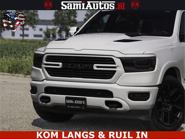 Dodge RAM PICKUP SPORT V8 5.7 402PK | Krachtige Hemi | Panorama Dak | 12' Scherm Comfortabele Dubbele Cabine met Royale 5 Zitplaatsen | NIEUW EN BPM vrij | Nu Leverbaar uit Voorraad | Nr 2529 - 1277 | De specialist in Amerikaanse pick-ups in Nederland en Europa.