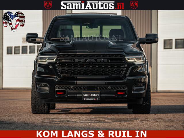 Dodge RAM PICKUP Limited Night H.O 540HP 706Nm | Massage + Full Option | De Meest Luxe en Volle Pick-Up in zijn Klasse | Comfortabele Dubbele Cabine met Royale 5 Zitplaatsen | BPM vrij | Nu Leverbaar uit Voorraad | Voorraad Nr 2328 - 5157 | De specialist in Amerikaanse p