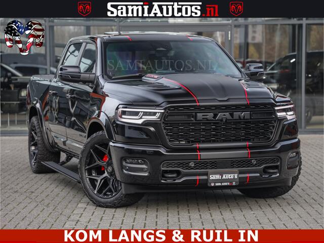 Dodge RAM PICKUP LIMITED 2026 5.7 V8 HEMI | MAXIMAAL UITGERUST | NETTO PRIJS EXCL BPM / BTW | DUBBELE CABINE | 5 PERSOONS | DC | Allernieuwste Limited uitvoering - volledig uitgerust met alle opties, inclusief MWK en normale laadbak.