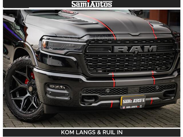 Dodge RAM PICKUP Limited 540 PK | De Meest Luxe en Volle Pick-Up in zijn Klasse | Massage + Full Option | Comfortabele Dubbele Cabine met Royale 5 Zitplaatsen | BPM vrij | Nu Leverbaar uit Voorraad | Voorraad Nr 2334 - 5409 | De specialist in Amerikaanse pick-ups in Nederland en Europa.