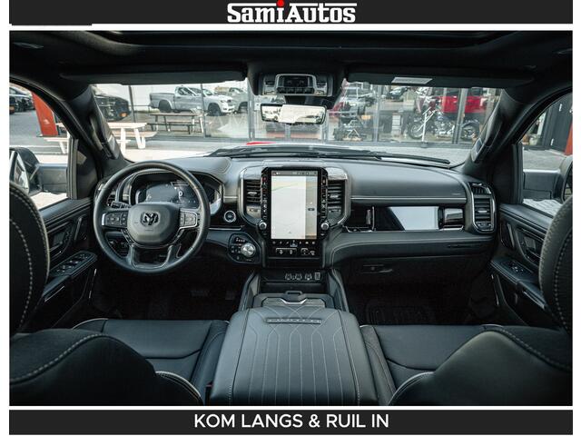 Dodge RAM PICKUP Limited 540 PK De Meest Luxe en Volle Pick-Up in zijn Klasse | Massage + Full Option | Comfortabele Dubbele Cabine met Royale 5 Zitplaatsen | BPM vrij | Nu Leverbaar uit Voorraad | Voorraad Nr 2351 - 7478 | De specialist in Amerikaanse pick-ups in Nederland en Europa.