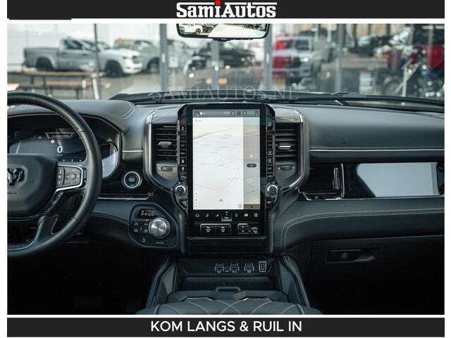 Dodge RAM PICKUP Limited 540 PK De Meest Luxe en Volle Pick-Up in zijn Klasse | Massage + Full Option | Comfortabele Dubbele Cabine met Royale 5 Zitplaatsen | BPM vrij | Nu Leverbaar uit Voorraad | Voorraad Nr 2351 - 7478 | De specialist in Amerikaanse pick-ups in Nederland en Europa.