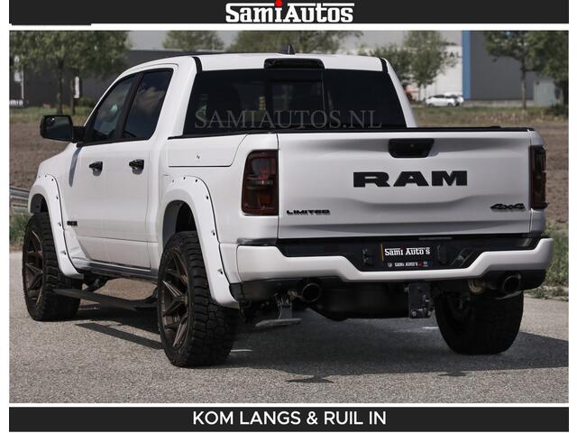 Dodge RAM PICKUP Limited 540 PK De Meest Luxe en Volle Pick-Up in zijn Klasse | Massage + Full Option | Comfortabele Dubbele Cabine met Royale 5 Zitplaatsen | BPM vrij | Nu Leverbaar uit Voorraad | Voorraad Nr 2351 - 7478 | De specialist in Amerikaanse pick-ups in Nederland en Europa.