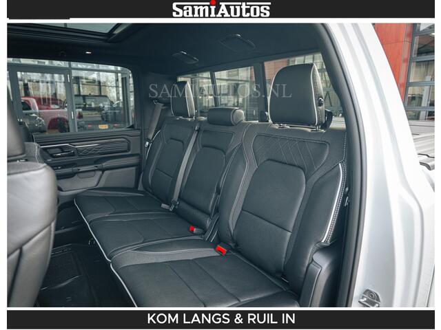 Dodge RAM PICKUP Limited 540 PK De Meest Luxe en Volle Pick-Up in zijn Klasse | Massage + Full Option | Comfortabele Dubbele Cabine met Royale 5 Zitplaatsen | BPM vrij | Nu Leverbaar uit Voorraad | Voorraad Nr 2351 - 7478 | De specialist in Amerikaanse pick-ups in Nederland en Europa.