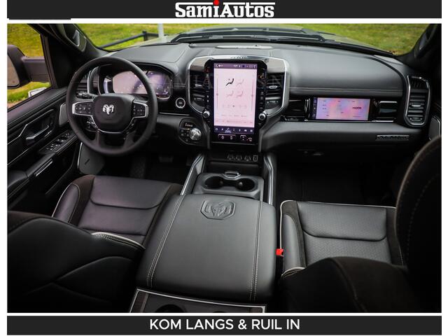 Dodge RAM PICKUP BOM VOL | Night Premium | Full Option | De Meest Luxe Pick-Up in zijn Klasse | Comfortabele Dubbele Cabine met Royale 5 Zitplaatsen | BPM vrij | Nu Leverbaar uit Voorraad | Voorraad Nr 2287 - 3384 | De specialist in Amerikaanse pick-ups in Nederland en Europa.