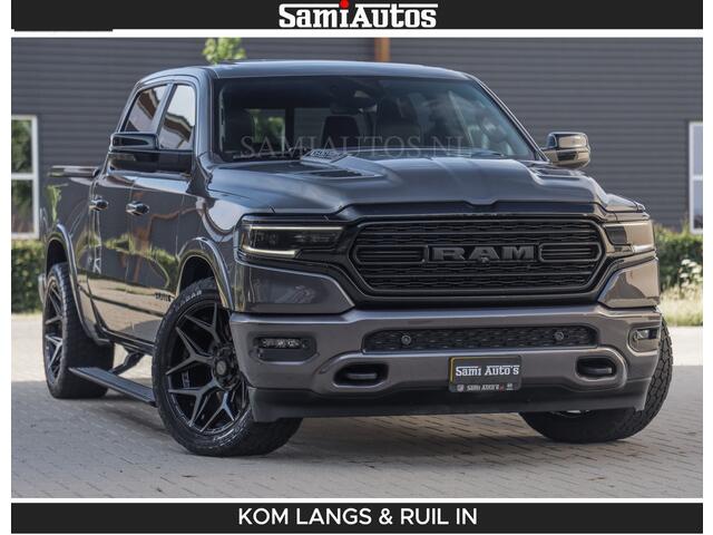 Dodge RAM PICKUP LIMITED 5.7 V8 402PK | HUD | 4PL WHEELS | LUCHTVERING |OPEN UILAAT KLEP | BOM VOL | GRANITE CRYSTAL | DC | CREW CAB | DUBBELE CABINE | 5 PERSOONS GRIJSKENTEKEN | EERSTE EIGENAAR | TOP STAAT 44000 KM |