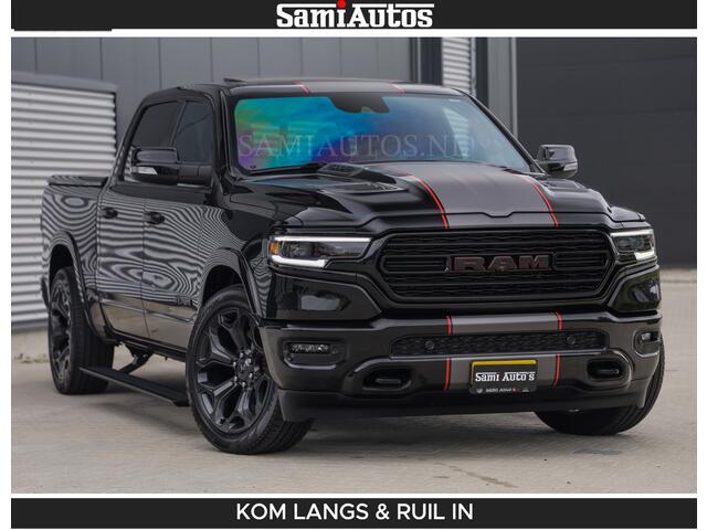 Dodge RAM PICKUP LIMITED | TRAINHORN | | HUD | UITLAATKLEP | LUCHTVERING | STRIPING | PANODAK | BOM VOL | BLAUW VOORRUIT | 5.7 V8 HEMI 402PK | DC | DUBBELE CABINE | 5 PERSOONS | GRIJSKENTEKEN PICK UP | EERSTE EIGENAAR | OPEN UITLAAT KLEP & TRAIN HORN | | De specialist in Amerikaanse pick-ups in Nederland en Europa.
