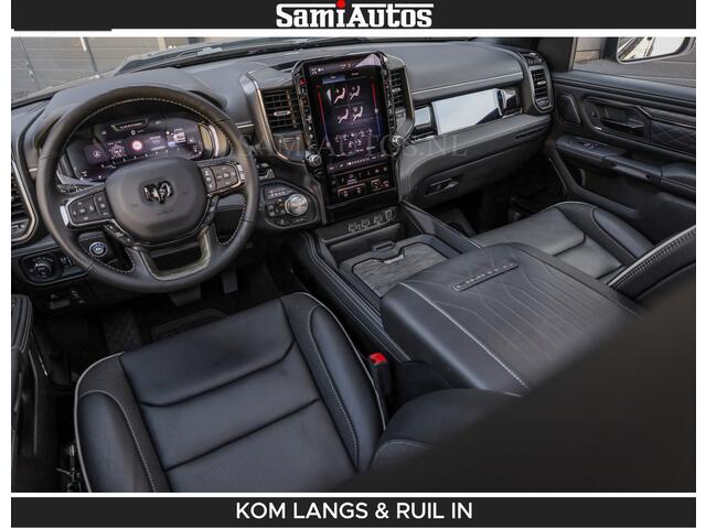 Dodge RAM PICKUP Limited Night H.O 540HP 706Nm | Massage + Full Option | De Meest Luxe en Volle Pick-Up in zijn Klasse | Comfortabele Dubbele Cabine met Royale 5 Zitplaatsen | BPM vrij | Nu Leverbaar uit Voorraad | Voorraad Nr 2328 - 5157 | De specialist in Amerikaanse pick-ups in Nederland en Europa.
