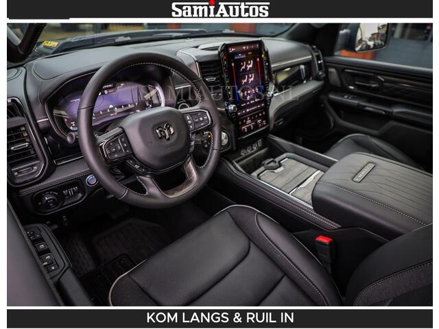 Dodge RAM PICKUP LIMITED SPORT H.O 540 PK | Massage + Full Option | De Meest Luxe en Volle Pick-Up in zijn Klasse | Comfortabele Dubbele Cabine met Royale 5 Zitplaatsen | BPM vrij | Nu Leverbaar uit Voorraad | Voorraad Nr 2355 - 5149 | De specialist in Amerikaanse pick-ups in Nederland en Europa.
