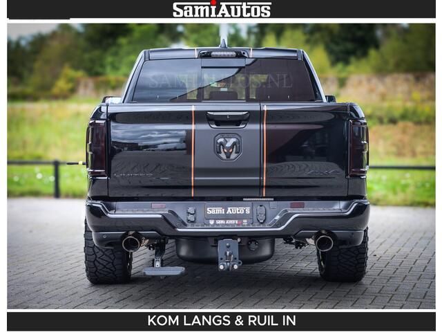 Dodge RAM PICKUP LIMITED SPORT H.O 540 PK | Massage + Full Option | De Meest Luxe en Volle Pick-Up in zijn Klasse | Comfortabele Dubbele Cabine met Royale 5 Zitplaatsen | BPM vrij | Nu Leverbaar uit Voorraad | Voorraad Nr 2355 - 5149 | De specialist in Amerikaanse pick-ups in Nederland en Europa.