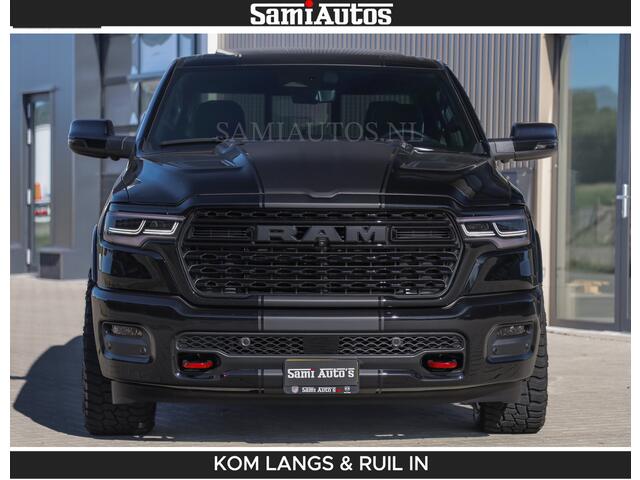 Dodge RAM PICKUP Limited H.O 540HP 706Nm | De Meest Luxe en Volle Pick-Up in zijn Klasse | LUCHTVERING | HUD | Massage + Full Option | Comfortabele Dubbele Cabine met Royale 5 Zitplaatsen | BPM vrij | Nu Leverbaar uit Voorraad | Voorraad Nr 2300 - 7689 | De specialist in Amerikaanse pick-ups in Nederland en Europa.