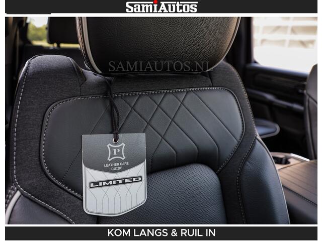 Dodge RAM PICKUP Limited H.O 540HP 706Nm | De Meest Luxe en Volle Pick-Up in zijn Klasse | LUCHTVERING | HUD | Massage + Full Option | Comfortabele Dubbele Cabine met Royale 5 Zitplaatsen | BPM vrij | Nu Leverbaar uit Voorraad | Voorraad Nr 2300 - 7689 | De specialist in Amerikaanse pick-ups in Nederland en Europa.