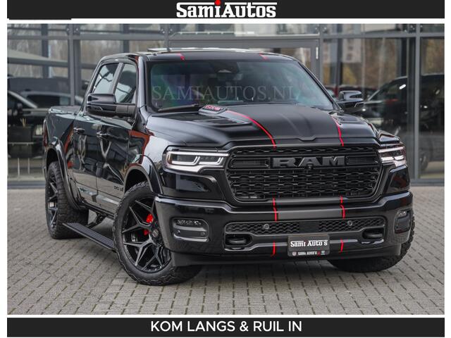 Dodge RAM PICKUP LIMITED 2026 5.7 V8 HEMI | MAXIMAAL UITGERUST | DUBBELE CABINE | 5 PERSOONS | DC | Allernieuwste Limited uitvoering - volledig uitgerust met alle opties, inclusief MWK en normale laadbak.