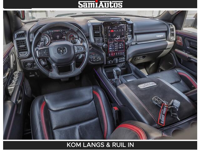 Dodge RAM PICKUP TRX 6.2 V8 HELLCAT | ANVIL SPECIAL ORIGINAL COLOR | CARBON | RODE STIKSELS | BOM VOL | CREW CAB DUBBELE CABINE | 5 PERSOONS |