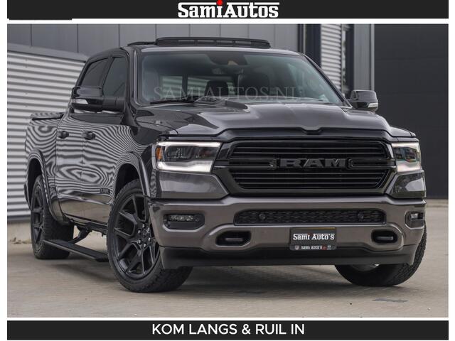 Dodge RAM PICKUP SPORT LARAMIE 5.7 V8 HEMI | LUCHTVERING | 2023 | PANODAK | GROOTSCHERM | DC | TOP KLEUR GRANITE | CREW CAB | DUBBELE CABINE | 5 PERSOONS |