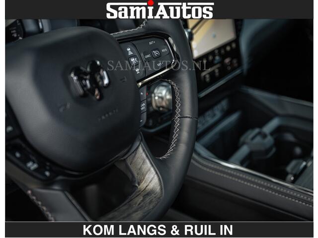 Dodge RAM PICKUP LIMITED 2027 5.7 V8 HEMI | MAXIMAAL UITGERUST | NIEUWE KLEUR Granite Crystal Pearl met Ebony Red interior seats | DUBBELE CABINE | 5 PERSOONS | DC | Allernieuwste Limited 2027 in nieuwe kleur Granite Crystal Pearl - volledig uitgerust met alle opties.