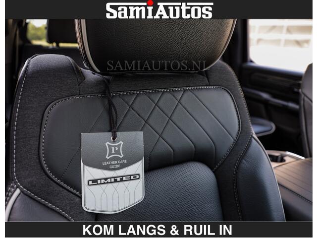 Dodge RAM PICKUP Limited H.O 540HP 706Nm | De Meest Luxe en Volle Pick-Up in zijn Klasse | LUCHTVERING | HUD | Massage + Full Option | Comfortabele Dubbele Cabine met Royale 5 Zitplaatsen | BPM vrij | Nu Leverbaar uit Voorraad | Voorraad Nr 2300 - 7689 | De specialist in Amerikaanse pick-ups in Nederland en Europa.