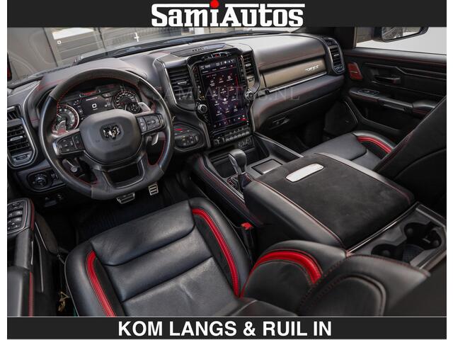 Dodge RAM PICKUP TRX HELLCAT 712 PK 6.2 V8 | BOM VOL | GRANITE MET ZWART LEDER RODE STIKSELS | CREW CAB DUBBELE CABINE DC | 5 PERSOONS GRIJS KENTEKEN |