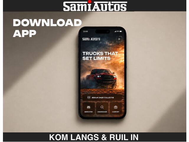 Dodge RAM PICKUP DEMO | SPORT V8 5.7 402PK | Krachtige Hemi | Panorama Dak | 12' Scherm Comfortabele Dubbele Cabine met Royale 5 Zitplaatsen | NIEUW EN BPM vrij | Nu Leverbaar uit Voorraad | Nr 2529 - 1277 | De specialist in Amerikaanse pick-ups in Nederland en Europa.