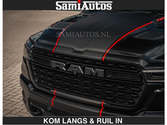 Dodge RAM PICKUP HULK PACKAGE | Limited Night H.O 540HP 706Nm | Massage + Full Option | De Meest Luxe en Volle Pick-Up in zijn Klasse | Hulk Pack is meer prijs | Comfortabele Dubbele Cabine met Royale 5 Zitplaatsen | BPM vrij | Nu Leverbaar uit Voorraad | Voorraad Nr 2353 - 5412 | De specialist in Amerikaanse pick-ups in Nederland en Europa.