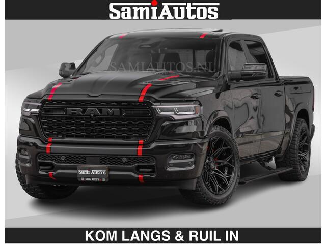 Dodge RAM PICKUP Limited 540 PK | HUD | LUCHTVERING | MASSAGE | PASSAGIERSSCHERM | De Meest Luxe en Volle Pick-Up in zijn Klasse | Comfortabele Dubbele Cabine met Royale 5 Zitplaatsen | Voorraadnummer: 2370 - 5411 | De specialist in Amerikaanse pick-ups in Nederland en Europa.