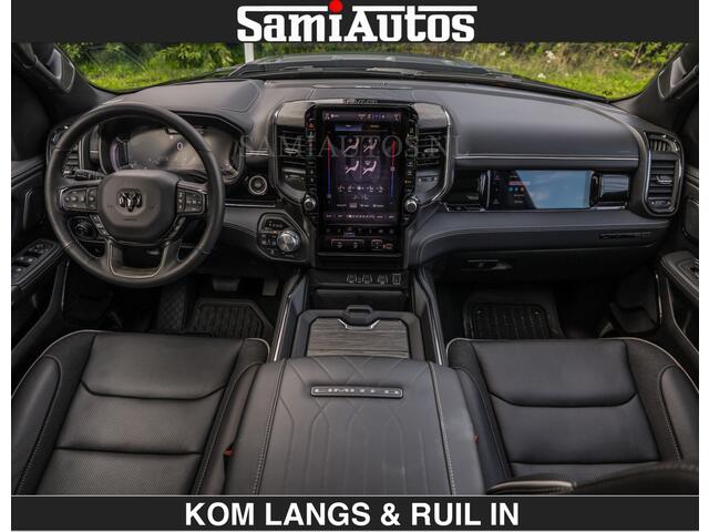 Dodge RAM PICKUP Limited 540 PK | HUD | LUCHTVERING | MASSAGE | PASSAGIERSSCHERM | De Meest Luxe en Volle Pick-Up in zijn Klasse | Comfortabele Dubbele Cabine met Royale 5 Zitplaatsen | Voorraadnummer: 2370 - 5411 | De specialist in Amerikaanse pick-ups in Nederland en Europa.