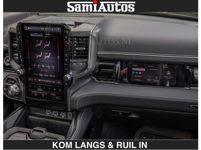 Dodge RAM PICKUP Limited 540 PK | HUD | LUCHTVERING | MASSAGE | PASSAGIERSSCHERM | De Meest Luxe en Volle Pick-Up in zijn Klasse | Comfortabele Dubbele Cabine met Royale 5 Zitplaatsen | Voorraadnummer: 2370 - 5411 | De specialist in Amerikaanse pick-ups in Nederland en Europa.