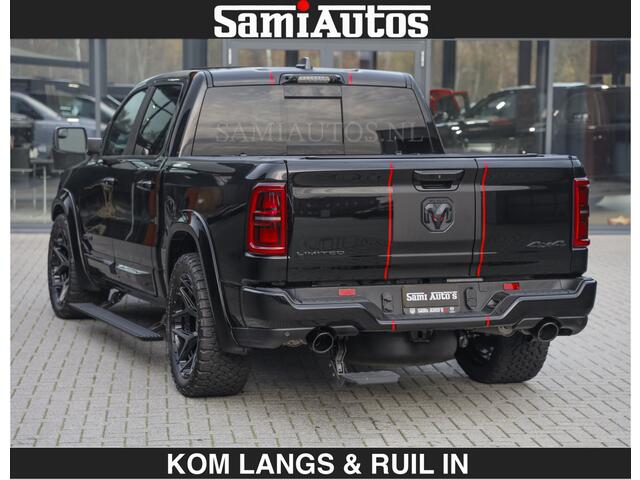 Dodge RAM PICKUP LIMITED 2027 5.7 V8 HEMI | MAXIMAAL UITGERUST | DUBBELE CABINE | 5 PERSOONS | DC | Allernieuwste Limited uitvoering - volledig uitgerust met alle opties, inclusief MWK en normale laadbak.