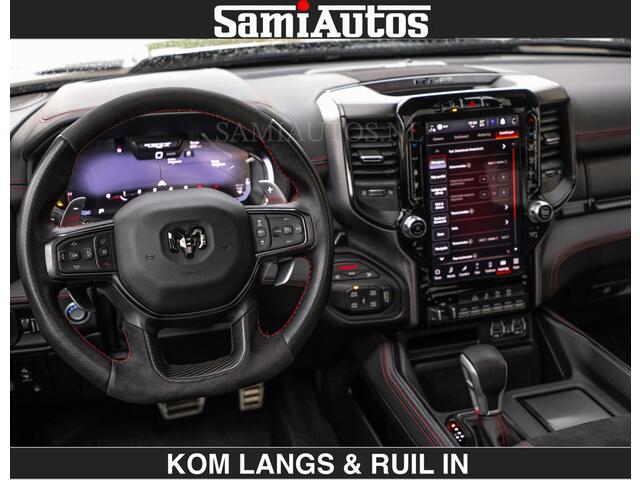 Dodge RAM PICKUP TRX BLACK OPS HELLCAT | 6.2 V8 712PK SUPERCHARGER | RODE STIKSELS | FULLY LOADED | RAMBAR | CARBON | BLACK ON BLACK | CREW CAB | DUBBELE CABINE | 5 PERSOONS | De specialist in Amerikaanse pick-ups in Nederland en Europa. Voorraad 2661 - 5444