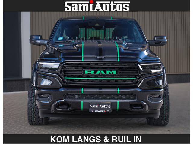 Dodge RAM PICKUP HULK PACK | LIMITED 5.7 V8 HEMI | HUD | WIDE BODY | BREDE WIELEN | STRIPING | LUCHTVERING | BLAK ON BLACK | BOM VOL | CREW CAB | DUBBELE CABINE 5 PERSOONS | DC |