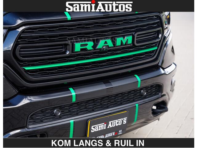 Dodge RAM PICKUP HULK PACK | LIMITED 5.7 V8 HEMI | HUD | WIDE BODY | BREDE WIELEN | STRIPING | LUCHTVERING | BLAK ON BLACK | BOM VOL | CREW CAB | DUBBELE CABINE 5 PERSOONS | DC |