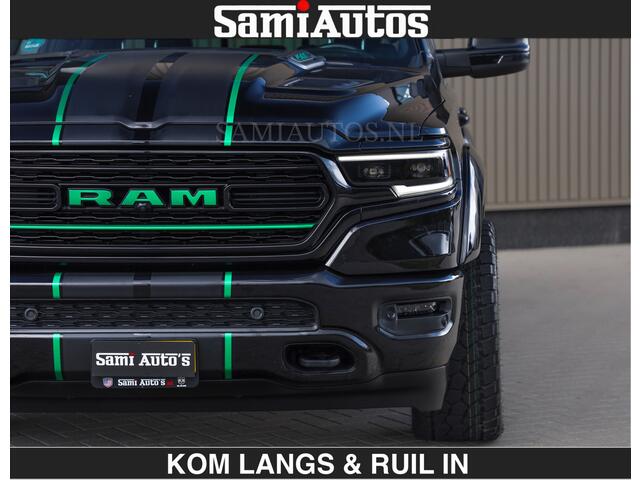 Dodge RAM PICKUP HULK PACK | LIMITED 5.7 V8 HEMI | HUD | WIDE BODY | BREDE WIELEN | STRIPING | LUCHTVERING | BLAK ON BLACK | BOM VOL | CREW CAB | DUBBELE CABINE 5 PERSOONS | DC |