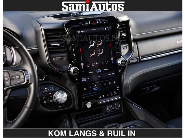 Dodge RAM PICKUP HULK PACK | LIMITED 5.7 V8 HEMI | HUD | WIDE BODY | BREDE WIELEN | STRIPING | LUCHTVERING | BLAK ON BLACK | BOM VOL | CREW CAB | DUBBELE CABINE 5 PERSOONS | DC |