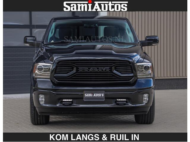 Dodge RAM PICKUP BLACK OPS | 5.7 V8 HEMI | OPEN UITLAAT KLEP | LUXE UITVOERING LARAMIE EDITION | CREW CAB DUBBELE CABINE | 5 PERSOONS | DC | LUXE BEDRIJFS AUTO | 4X4 | 3500 KG TREKVERMOGEN |
