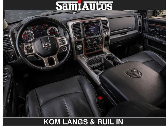 Dodge RAM PICKUP BLACK OPS | 5.7 V8 HEMI | OPEN UITLAAT KLEP | LUXE UITVOERING LARAMIE EDITION | CREW CAB DUBBELE CABINE | 5 PERSOONS | DC | LUXE BEDRIJFS AUTO | 4X4 | 3500 KG TREKVERMOGEN |