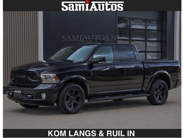 Dodge RAM PICKUP BLACK OPS | 5.7 V8 HEMI | OPEN UITLAAT KLEP | LUXE UITVOERING LARAMIE EDITION | CREW CAB DUBBELE CABINE | 5 PERSOONS | DC | LUXE BEDRIJFS AUTO | 4X4 | 3500 KG TREKVERMOGEN |