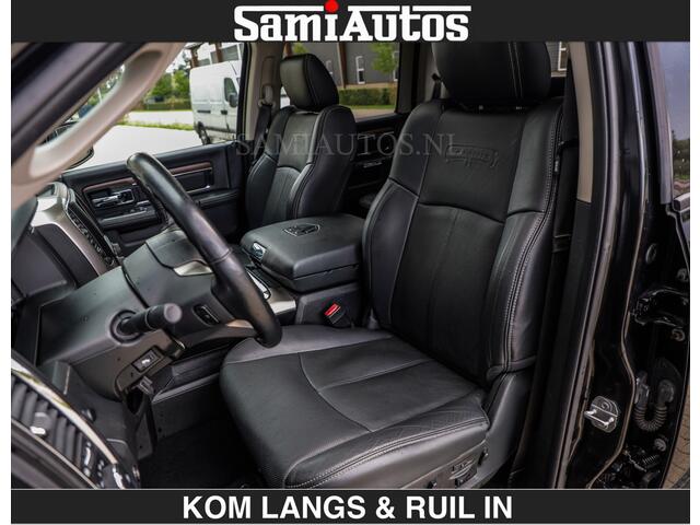 Dodge RAM PICKUP BLACK OPS | 5.7 V8 HEMI | OPEN UITLAAT KLEP | LUXE UITVOERING LARAMIE EDITION | CREW CAB DUBBELE CABINE | 5 PERSOONS | DC | LUXE BEDRIJFS AUTO | 4X4 | 3500 KG TREKVERMOGEN |