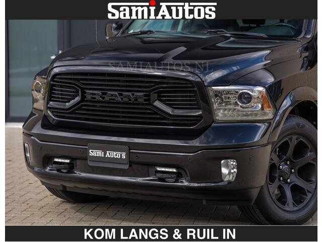 Dodge RAM PICKUP BLACK OPS | 5.7 V8 HEMI | OPEN UITLAAT KLEP | LUXE UITVOERING LARAMIE EDITION | CREW CAB DUBBELE CABINE | 5 PERSOONS | DC | LUXE BEDRIJFS AUTO | 4X4 | 3500 KG TREKVERMOGEN |